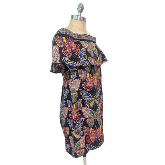 TRINA TURK Welton Butterfly Off-the-Shoulder Dress Women’s Size Small - Picture 6 of 8